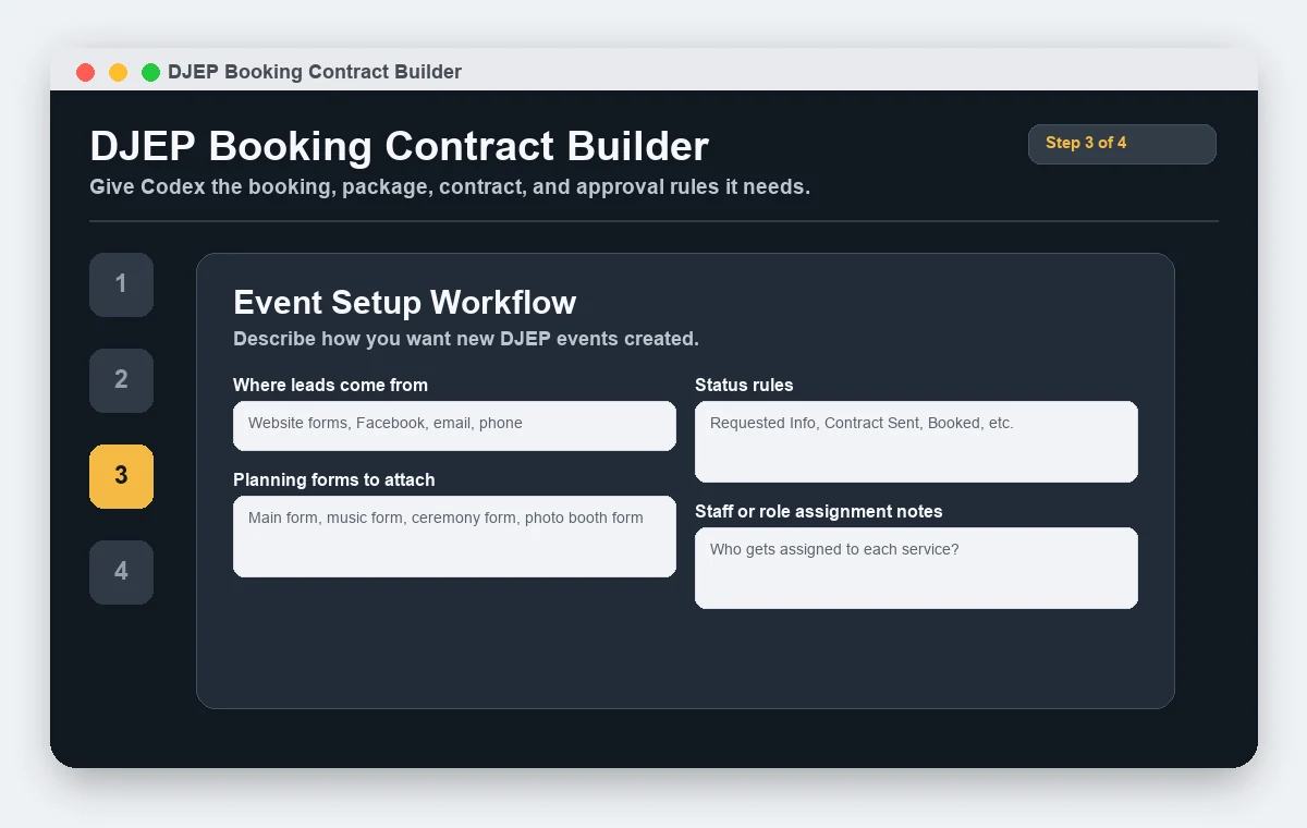 Contract wording and agreement planning.