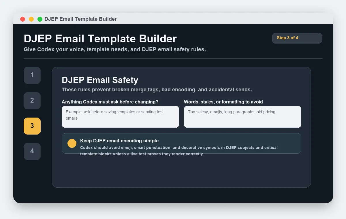 HTML and text-only template build workflow.