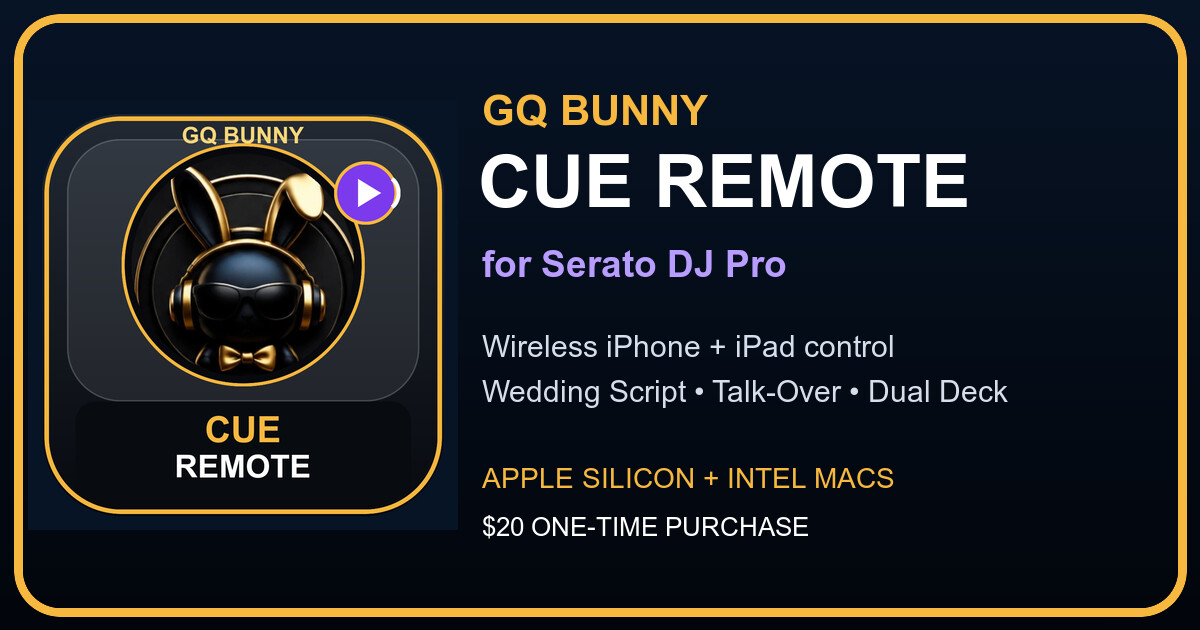 GQ Bunny Cue Remote for Serato branded GQ Bunny preview