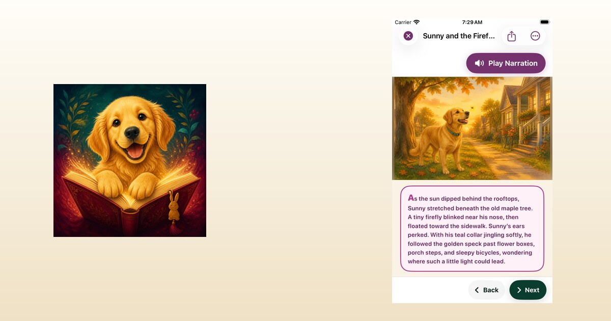 Pet Storybook: AI Stories app preview